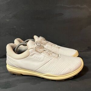 ECCO Golf Biom Hybrid 3 Men’s Size 11-11.5 EU 45 White Leather Shoes Gore-Tex